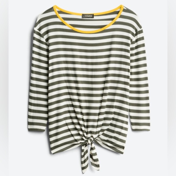 Jhonni Tie Front Knit Top by Colette - Picture 1 of 3